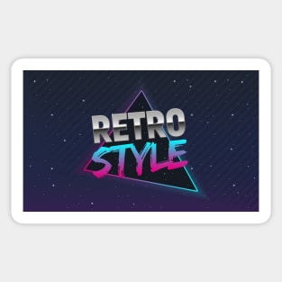 The poster in Retro style. Old style banner. Retro style disco. 80s background. Sticker